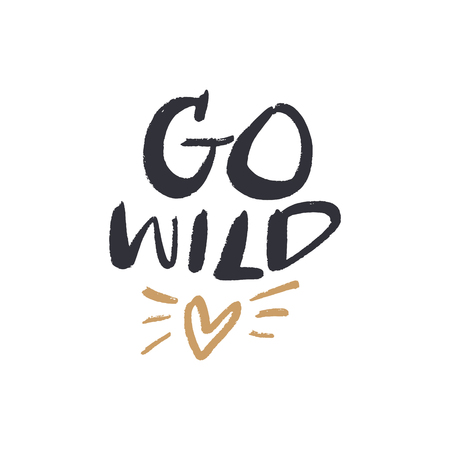 Hand lettered motivational freedom text card, type label and print. Unique stylish calligraphy design for posters, cards, mugs, clothes and other. Vector Illustration, clipartのイラスト素材