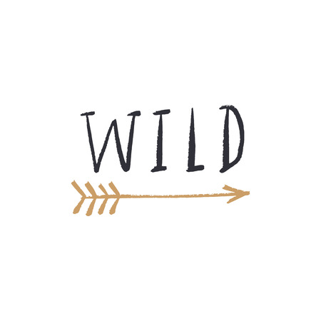 Hand lettered motivational freedom text card, type label and print. Unique stylish calligraphy design for posters, cards, mugs, clothes and other. Vector Illustration, clipartのイラスト素材