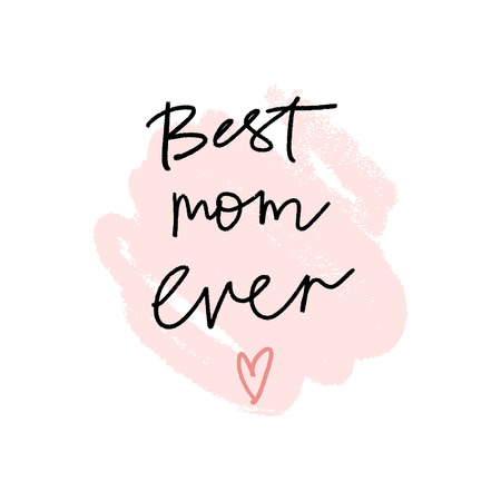 Cute lettering card for Mother's day, vector illustration.のイラスト素材