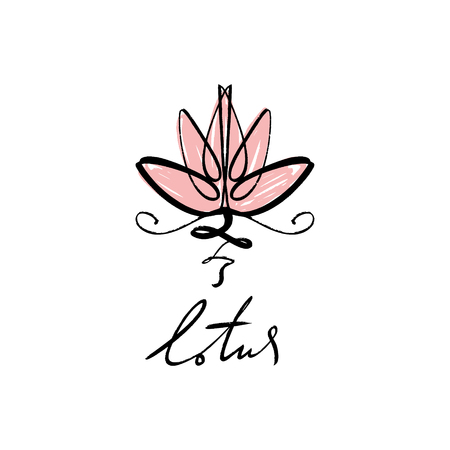 Vector of Lotus lettering calligraphy, - ID:1-115942316 - Royalty Free ...