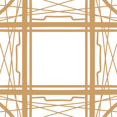 Retro detailed pattern, vintage party. Great Gatsby style banner or postcard templateのイラスト素材