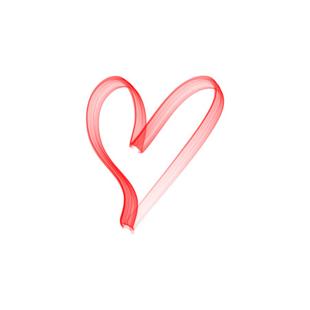 Vector smoke heart shape. Wave, vibration. Ink and water on white backgroundのイラスト素材