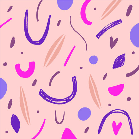 Hand drawn tylized temting contemporary art. Boho hipster drawingのイラスト素材