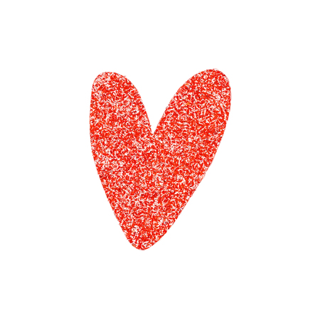 Glitter texture heart outline symbol. Picture, label, print, postcard and other, element for designのイラスト素材
