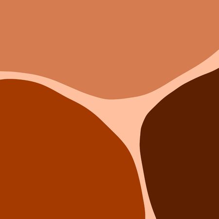 Terracotta Art Print Abstract Modern Digital Painting Fashion Scandinavian Style Color Abstraction Poster Contemporary Print Burnt Orange Vector Illustration Clipartのイラスト素材