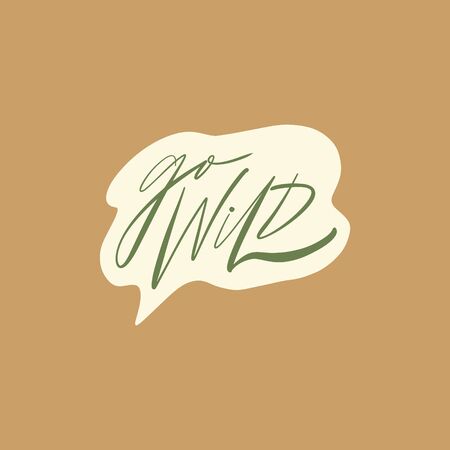 Camping lettering hand drawn label vector. Typography holiday freedom wild life style concept. Road trip adventure camp quote, travelling summer vacation illustrationのイラスト素材