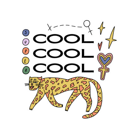 Funny doodle characters stupid childish style pop art printのイラスト素材