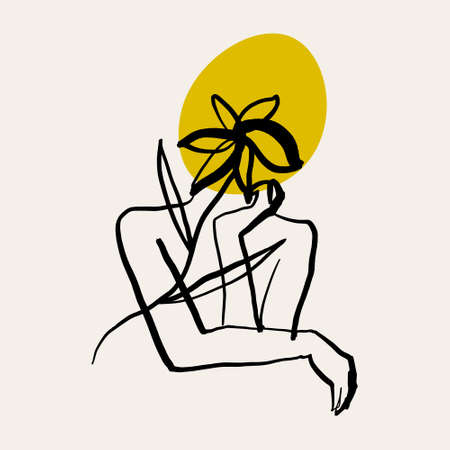 Self care line art minimalist boho icon holistic healing meditation for harmony and loveのイラスト素材