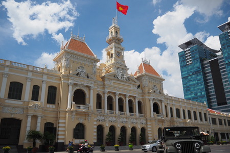 ho chi minh city hallのeditorial素材
