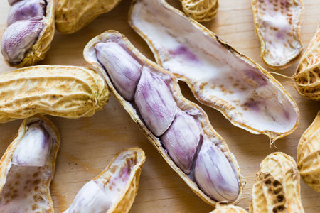 Boiled peanut is popular snack in Thailand.の写真素材