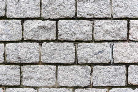 Texture of rough stone tiles that installed on wall