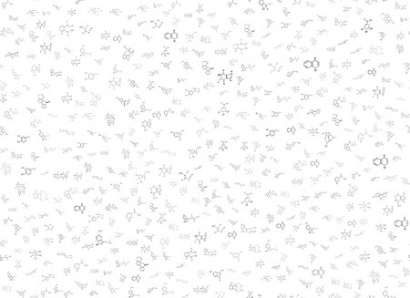 chemical formulas. scientific, educational background on white. hand drawn..のイラスト素材