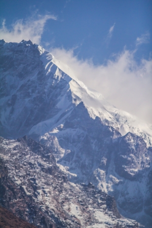 Scenic Dzongri at an altitude of 3900 meters on  Geochala Trek to Kanchenjunga nation park Sikkim Indiaの写真素材