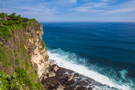 Pura in Hindu in Bali scenic cliff beachの写真素材