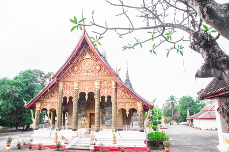 Temples of Luang prabang is favorite from to traveler around the worldの写真素材