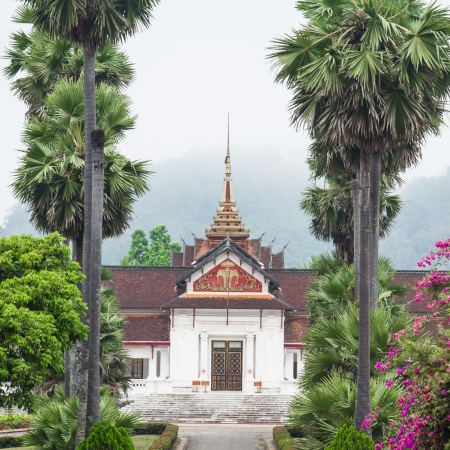 Temples of Luang prabang is favorite from to traveler around the worldの写真素材