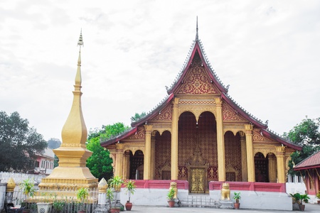 Temples of Luang prabang is favorite from to traveler around the worldの写真素材