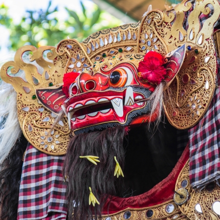 Barong Dance is the most popular dance for tourists in Baliの写真素材
