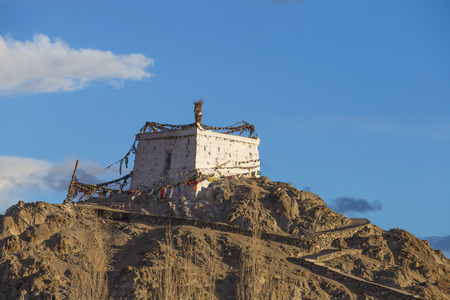 Tempel Tibetian Leh, Ladakh, Jammu & Kashmir, Indiaの写真素材