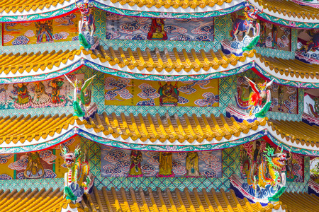 Chinese temple  architectureの写真素材