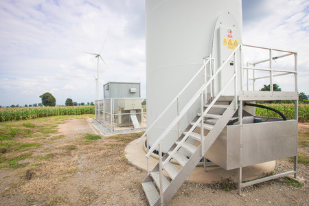 Wind turbine door , renewable electric energy productionの写真素材