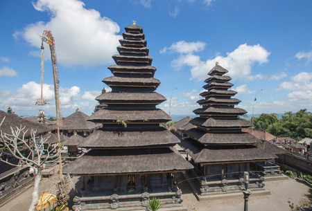 Besakih Temple in eastern Bali indonesiaの写真素材