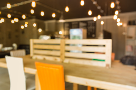 Coffee shop blur styleの写真素材