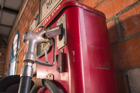 old oil gasoline dispenserの写真素材