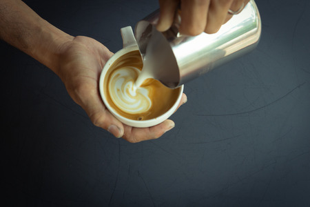 coffee latteの写真素材
