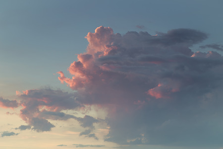 Beautiful cloud on twilight , pastel tone