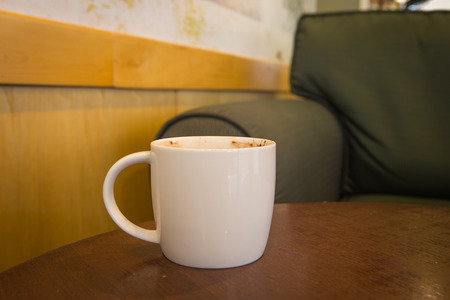 Coffee cup in coffee shopの写真素材