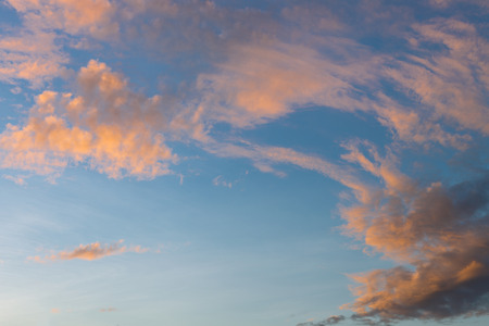 Beuatiful sky with cloud and sun