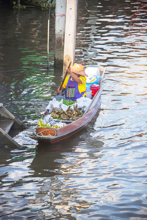 Floating Market in Thailandの写真素材