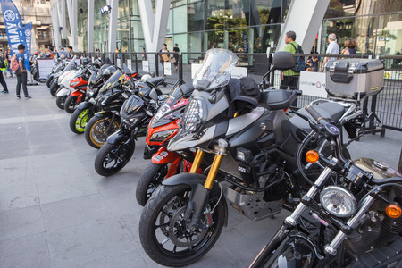Bangkok,Thailand-January 31,2016; The Big Bike Bangkok 2016 festival , Show motorcycle from biker around Bangkok at  World Trade Centerのeditorial素材