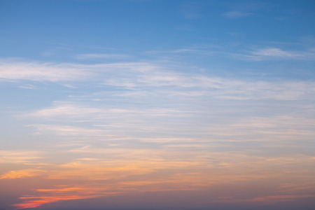 Beautiful sky after sunsetの写真素材