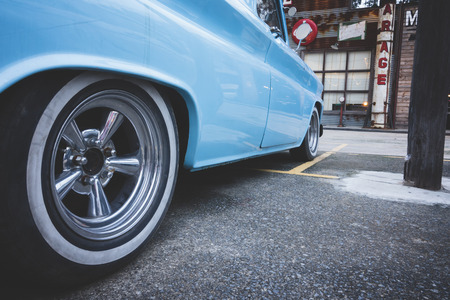 US vintage carの写真素材