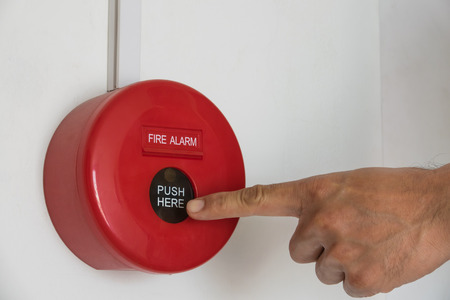 Emergency button color Redの写真素材