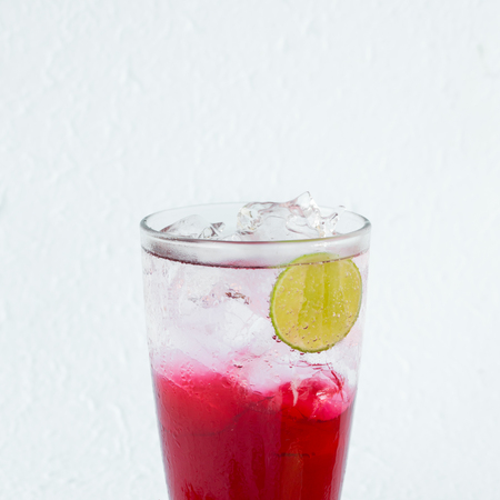 Close up lime juice lemon sodaの写真素材