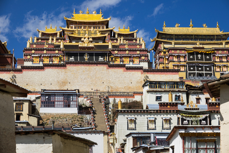 Songzanlin Monastery  a temple of Tibetanの写真素材