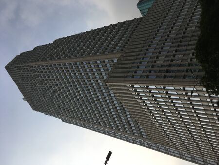 Tall building in Bangkok morning shotの写真素材