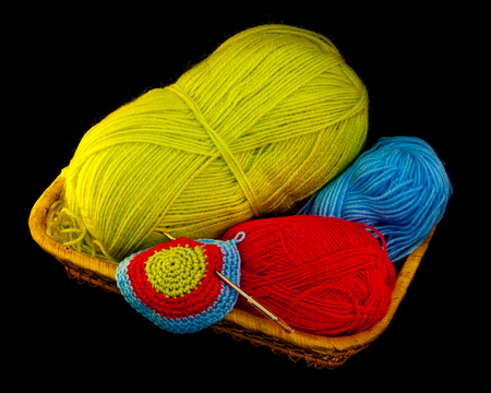 Balls of yarnの写真素材