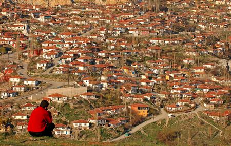 Density neighbourhood in Ankara the capital of Turkeyの写真素材