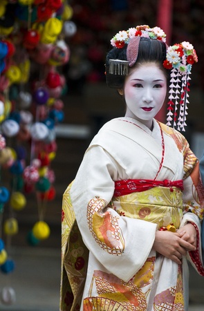 Kyoto, OCT  22: a participant on The Jidai Matsuri ( Festival of the Ages) held on October 22 2009  in Kyoto, Japan . It is one of Kyoto's renowned three great festivaのeditorial素材