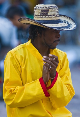 Catagena de Indias , Colombia - December 22 : Dancer in the celebration for the presentation of the new city symbol held in Cartagena de indias on December 22 2010のeditorial素材