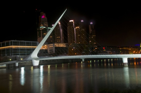  Puerrto madero at night -  puerto madero is the new modern neighborhood  in Buenos Aires Argentinaのeditorial素材