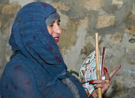 JERUSALEM - NOV 03 : An Israeli actor  proform in the annual medieval style knight festival held in the old city of Jerusalem on November 03 2011のeditorial素材
