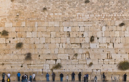 JEUSALEM - NOVEMBER 03 2011: The Westren wall an Important Jewish religious site located in the Old City of Jerusalem のeditorial素材