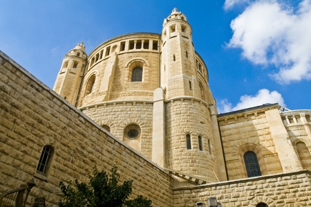The Hagia Maria Sion church  in old  Jerusalem , Israelの写真素材