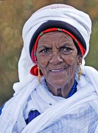 JERUSALEM - NOV 24 : Portrait of Ethiopian Jew woman during the のeditorial素材