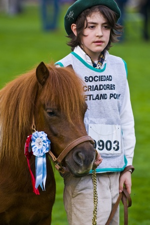 MONTEVIDEO , URUGUAY  - SEP 12 :  participant in the annul exhibition  Expo Prado, held in September  12 2010  in Montevideo Uruguay , the most important rural exhibition of the countryのeditorial素材
